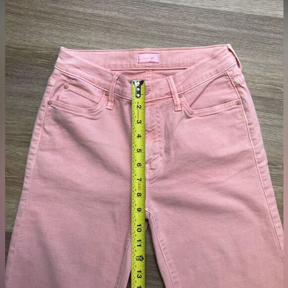 MOTHER The Rascal Ankle Snipper Pink Jeans Sz 26 - Picture 5 of 16
